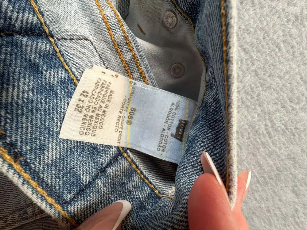 Levi's 505 Regular Fit Straight Leg Jeans Men's Light Wash 42x32